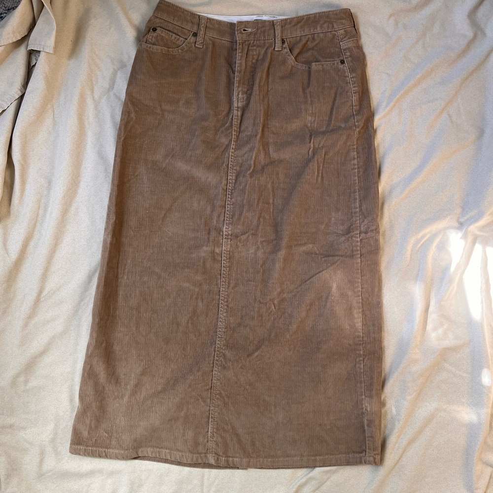 Eddie Bauer corduroy maxi skirt
